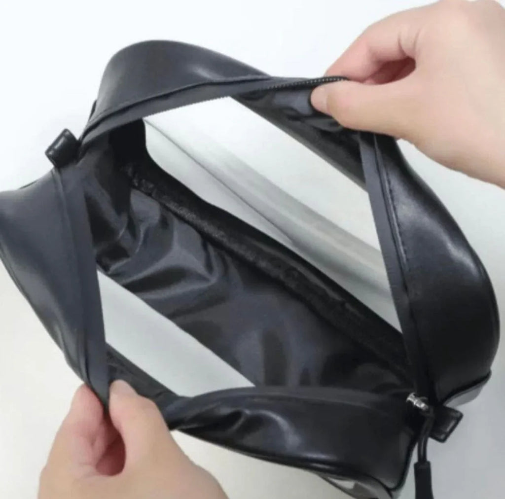 Set Of 3 Travel Waterproof Cosmetic Bag, Portable Transparent Makeup Bag, Multipurpose Women Cosmetic Bag, PVC Waterproof Handbags, Travel Toiletry Washbag With Zipper