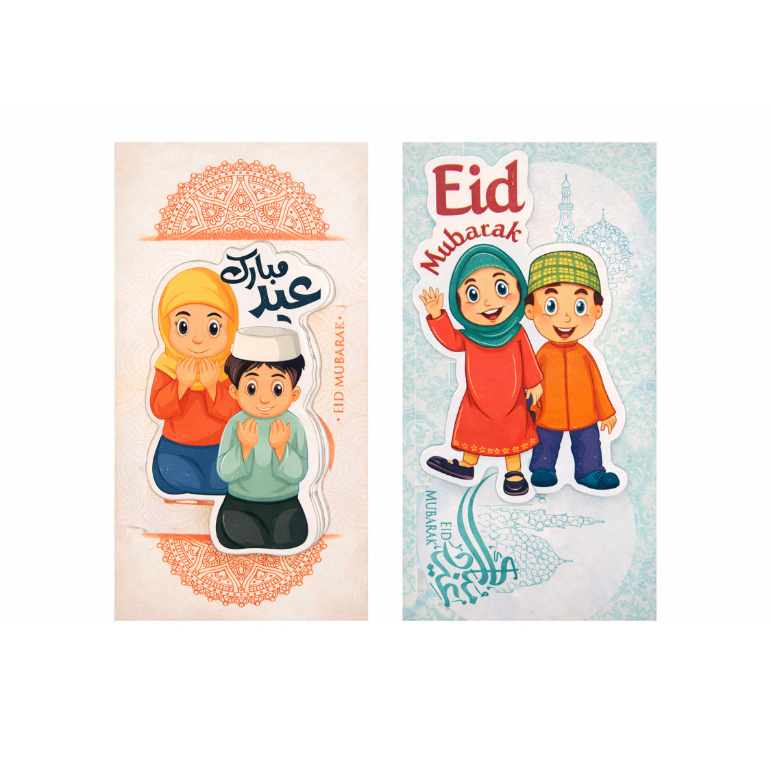 Pack Of 10 Cartoon Sticker Eidi Envelopes, New Cartoon Eidi Envelopes, Eidi Envelopes For Kids