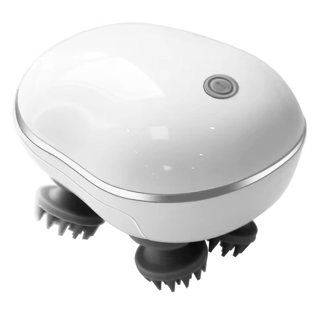 Electric Smart Scalp Massager, Portable Head Massager, Automatic Rotate Massager, Portable Silicon Head Relaxing Device, Handheld Head Scratcher