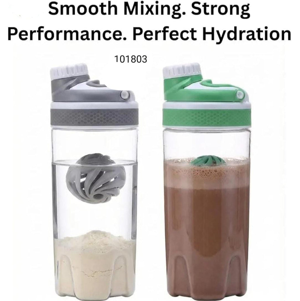 Portable Mixing Shaker Bottle, Sports Protein Shaker Bottle, Leakproof Gym Shaker Bottle, Water Bottle With Shaker Ball