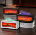 LED Fireplace Flame Diffuser, Colorful Flame Night Light Humidifier, Ultrasonic Mist Humidifier, Aroma Essential Oil Diffuser
