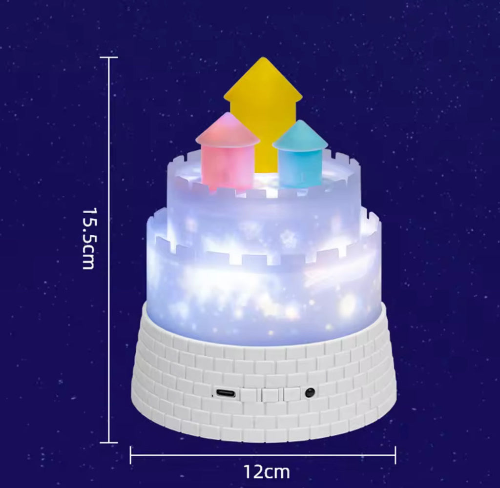 Kids Unicorn Castle Projector Lamp, Galaxy Star Remote Projector Light, Kids Room Decor LED Projector