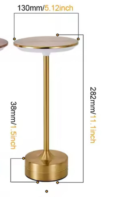 Touch Sensor LED Table Lamp, Portable Bedroom Night Light, USB Rechargeable Lamp,  Wireless Reading Lamp