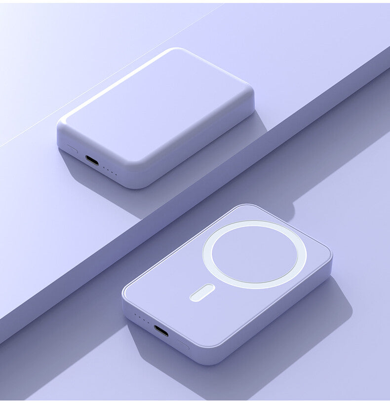 Magnetic Wireless Fast Charger, Mini Magnet Power Bank, Portable Wireless Power Bank, Wireless Magnetic Battery Pack