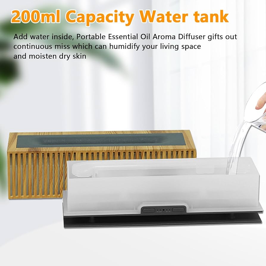 Flame Aromatherapy Humidifier, Aroma Diffuser With Flame Effect, Desktop 3D Flame Humidifier