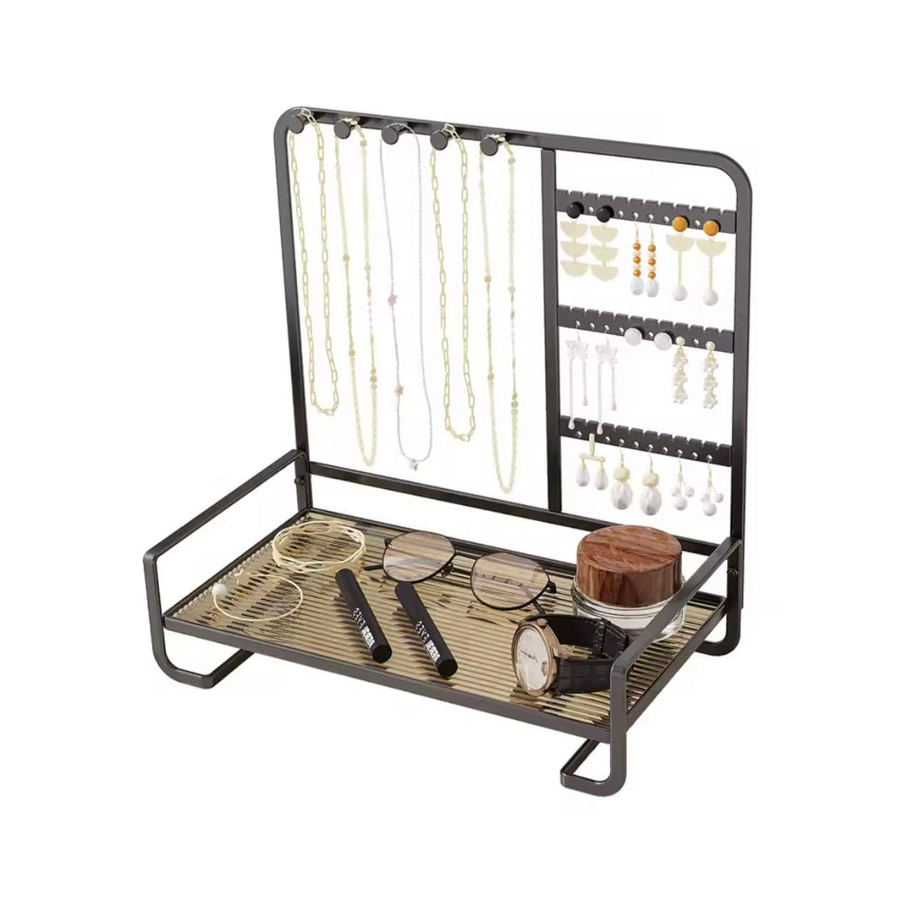 Elegant Metal Jewelry Stand, Jewelry Display Stand, Makeup And Jewelry Stand, Luxury Style Jewelry Stand
