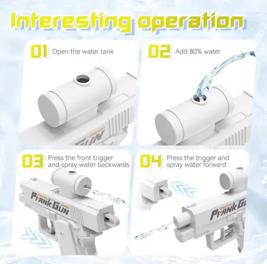 Reverse Spray Water Gun, Creative Prank Water Gun, Two Way Water Gun, Outdoor Summer Water Spray Gun