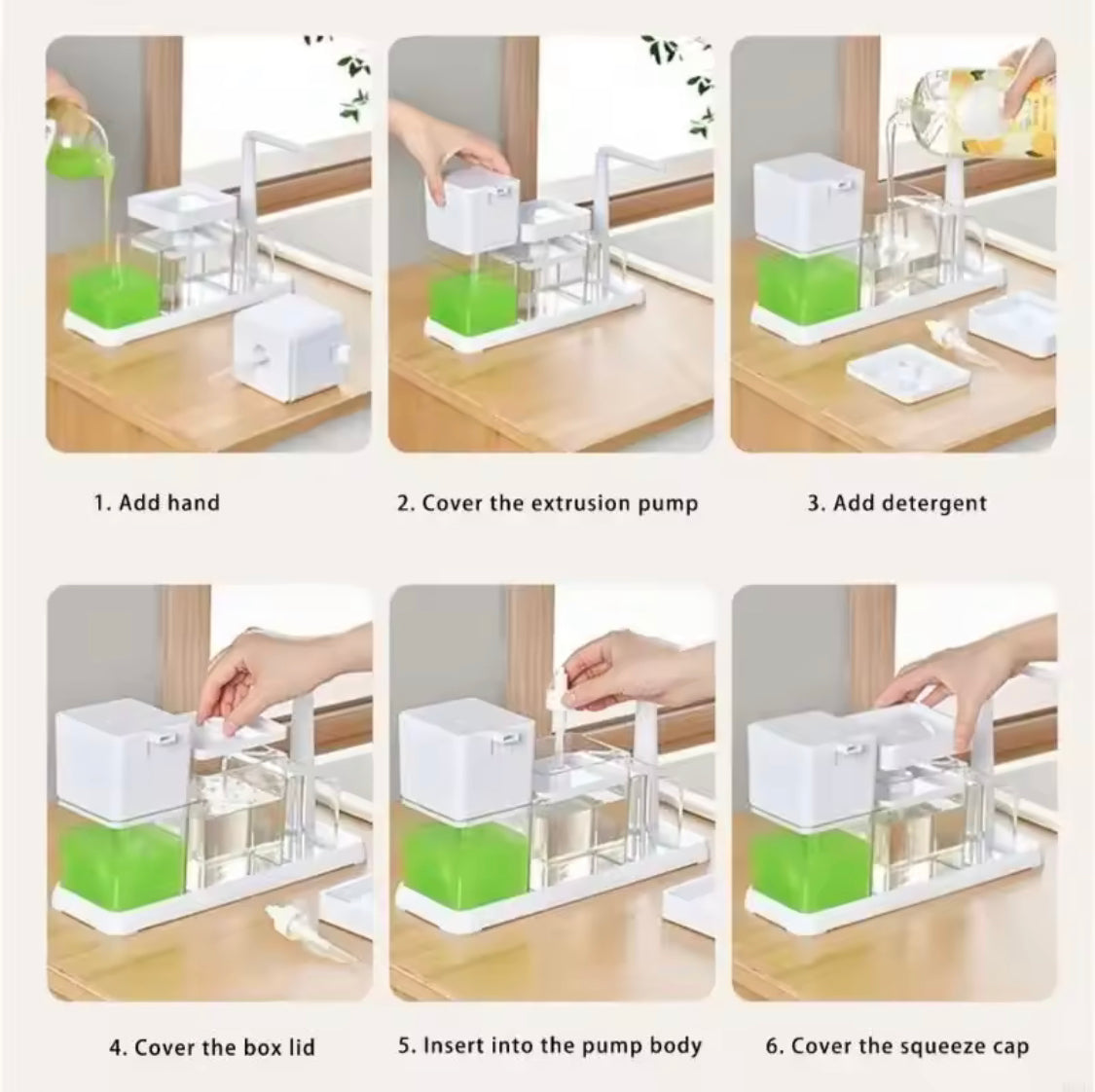Durable Dish Soap Dispenser, Daily Wash Kitchen Caddy, Kitchen Soap Dispenser With Sponge Holder, Kitchen Countertop Soap Dispenser Rack