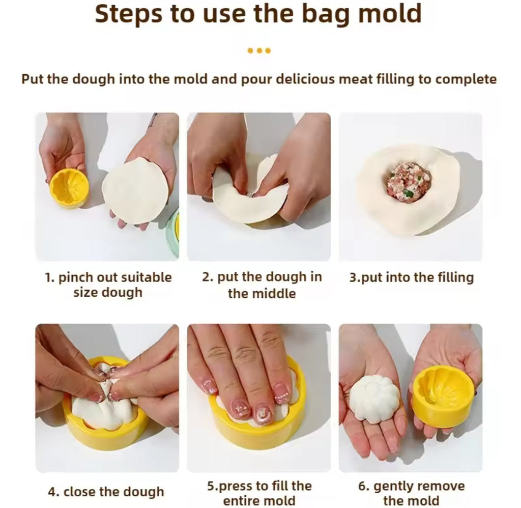 3 In 1 Kitchen Dumpling Mold,  Dumpling Maker Mold, Dough Skin Molder Machine, Rolling Dough Dumpling Machine, Manual Tortilla Maker, Dough Pressing Tool, Kitchen Dumpling Making Tool