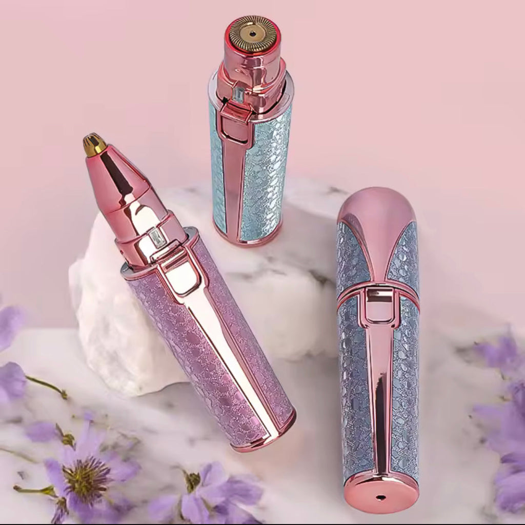 2 In1 Rechargeable Eyebrow Trimmer, Painless Facial Hair Removal Device, Battery Operated Eyebrow Trimmer