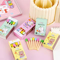Matchstick Creative Eraser Set, Kids Pencil Eraser Set, Matchbox Style Eraser Set, School Kids Eraser Set