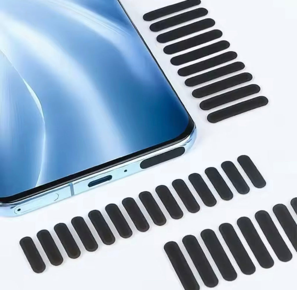 Set Of 3 Universal Phone Port Protector, Dust Proof Mesh Sticker, Mobile Phone Dustproof Net Stickers, Dust Proof Protection Film