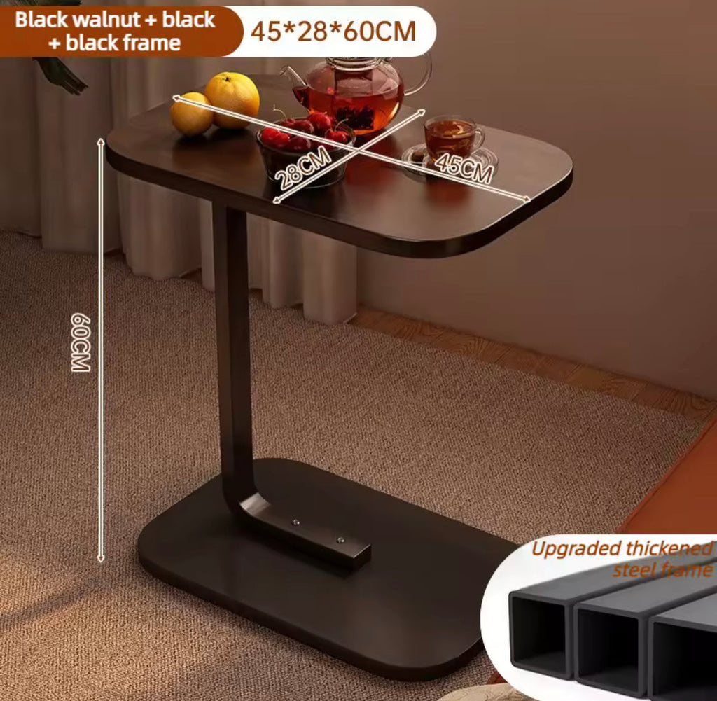 Multifunctional Wooden Beside Sofa Tables, Living Room Square Desk, Mini Bedside Coffee Table