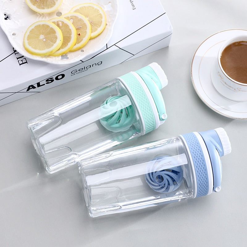 Portable Mixing Shaker Bottle, Sports Protein Shaker Bottle, Leakproof Gym Shaker Bottle, Water Bottle With Shaker Ball