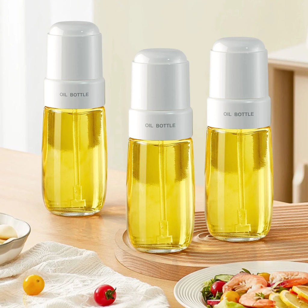 Press Oil Spray Bottle, Leakproof Oil Container Bottle, Reusable Oil Mist Bottle, Cooking Oil Spray Dispenser