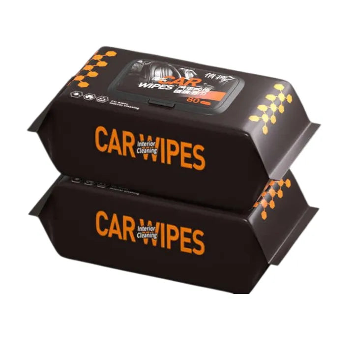 Pack Of 80 Car Interior Cleaning Wipes, Car Cleaning Wipes, Disposable Napkin For Car Cleaning, Car Cleaning Accessories, Bike And Vehicle Care
