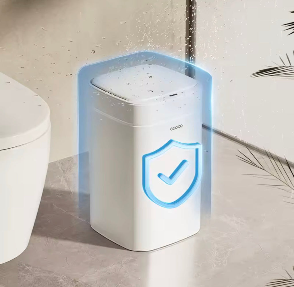 12L Smart Sensor Trash Can Bin With Lid, Automatic Disposal Trash Can, Bathroom Garbage Bin
