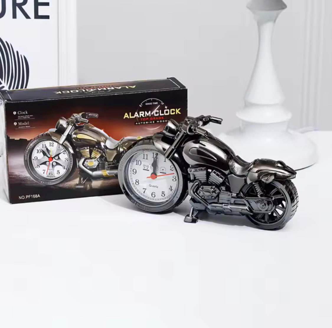 Creative Motorcycle Alarm Clock, Vintage Style Alarm Clock, Creative Motorcycle Alarm Clock