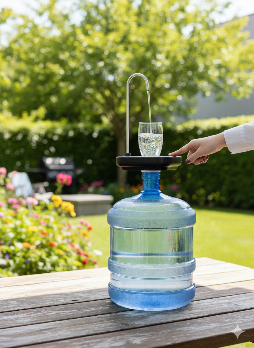 Rotatable Automatic Electric Bottle Pump, USB Operated Portable Water Dispenser Pump, Automatic Drinking Water Pump