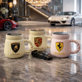 Ceramic Coffee Mug With Sports Car Logo, Ceramic Cup (1 Pc)