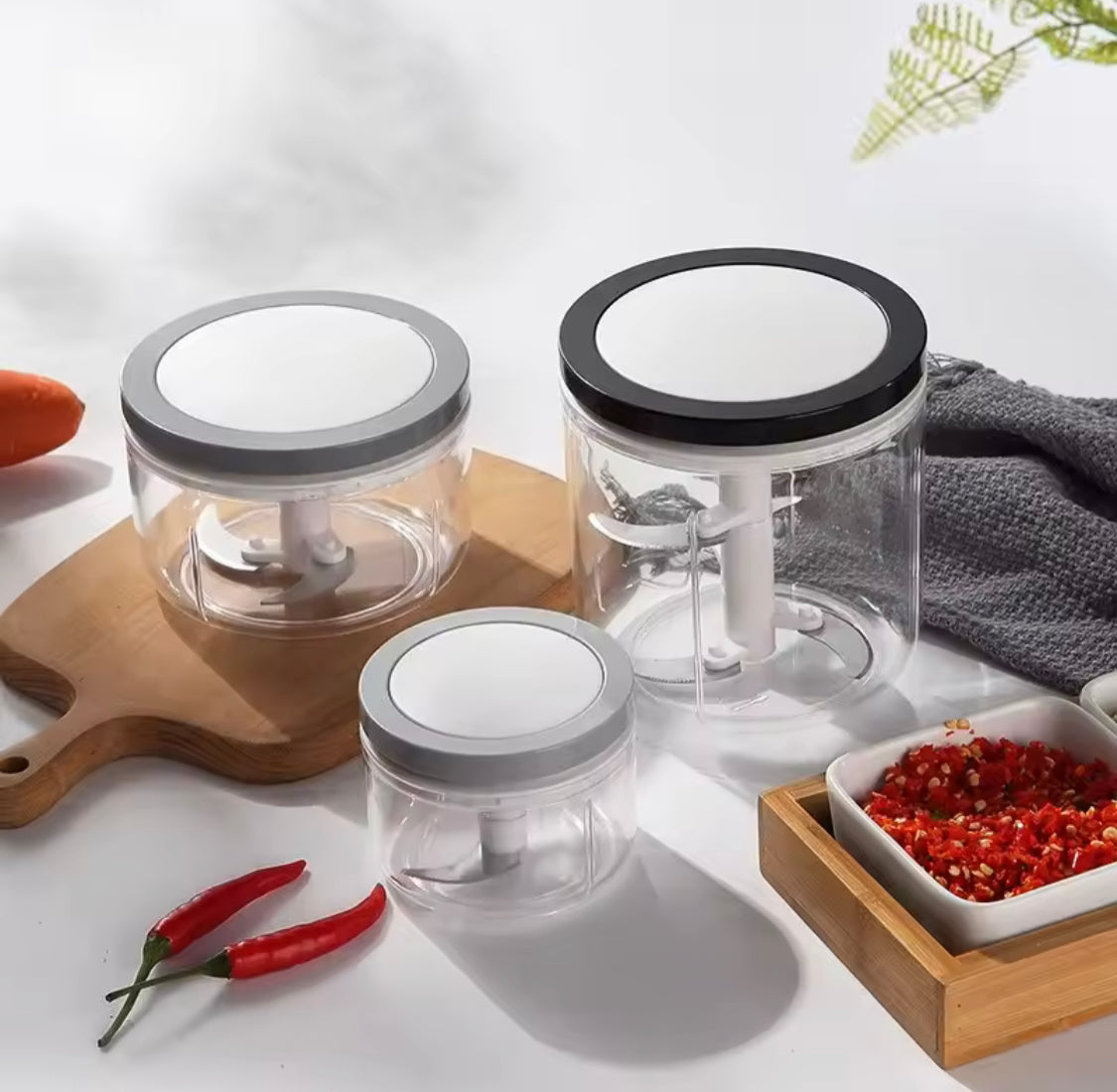Manual Garlic Press Crusher, Garlic Press Food Chopper, Multifunctional Meat Grinder, Kitchen Gadgets