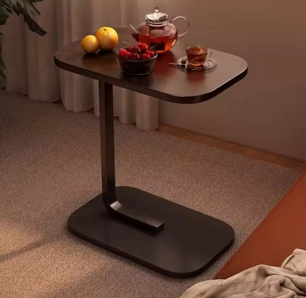Multifunctional Wooden Beside Sofa Tables, Living Room Square Desk, Mini Bedside Coffee Table