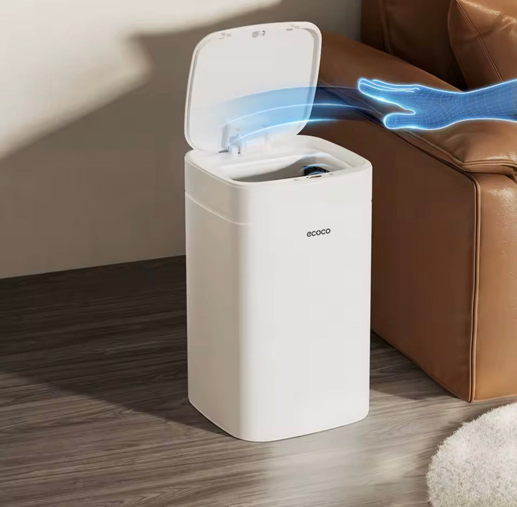 12L Smart Sensor Trash Can Bin With Lid, Automatic Disposal Trash Can, Bathroom Garbage Bin