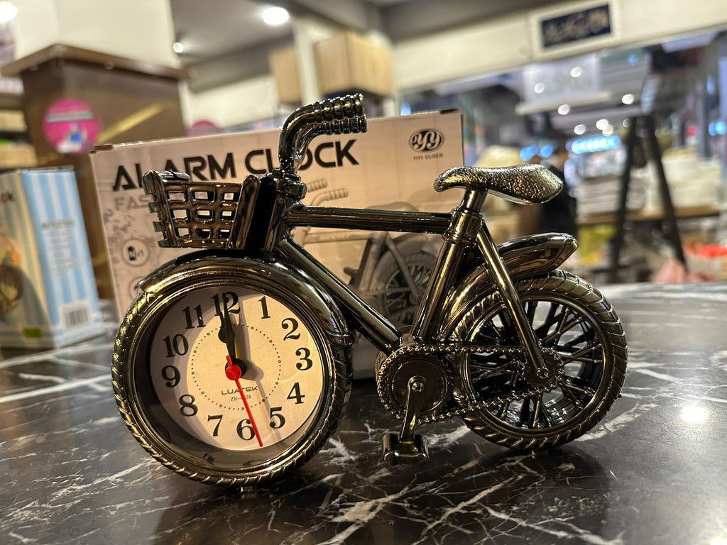 Retro Bicycle Alarm Clock, Classic Desktop Alarm Clock, Creative Bedroom Alarm Clock