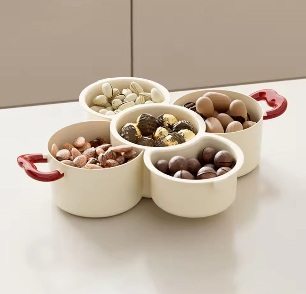 2 in 1 Fruit Drain Basket, Dried Fruit Plate Organizer, Multifunctional Drain Basket