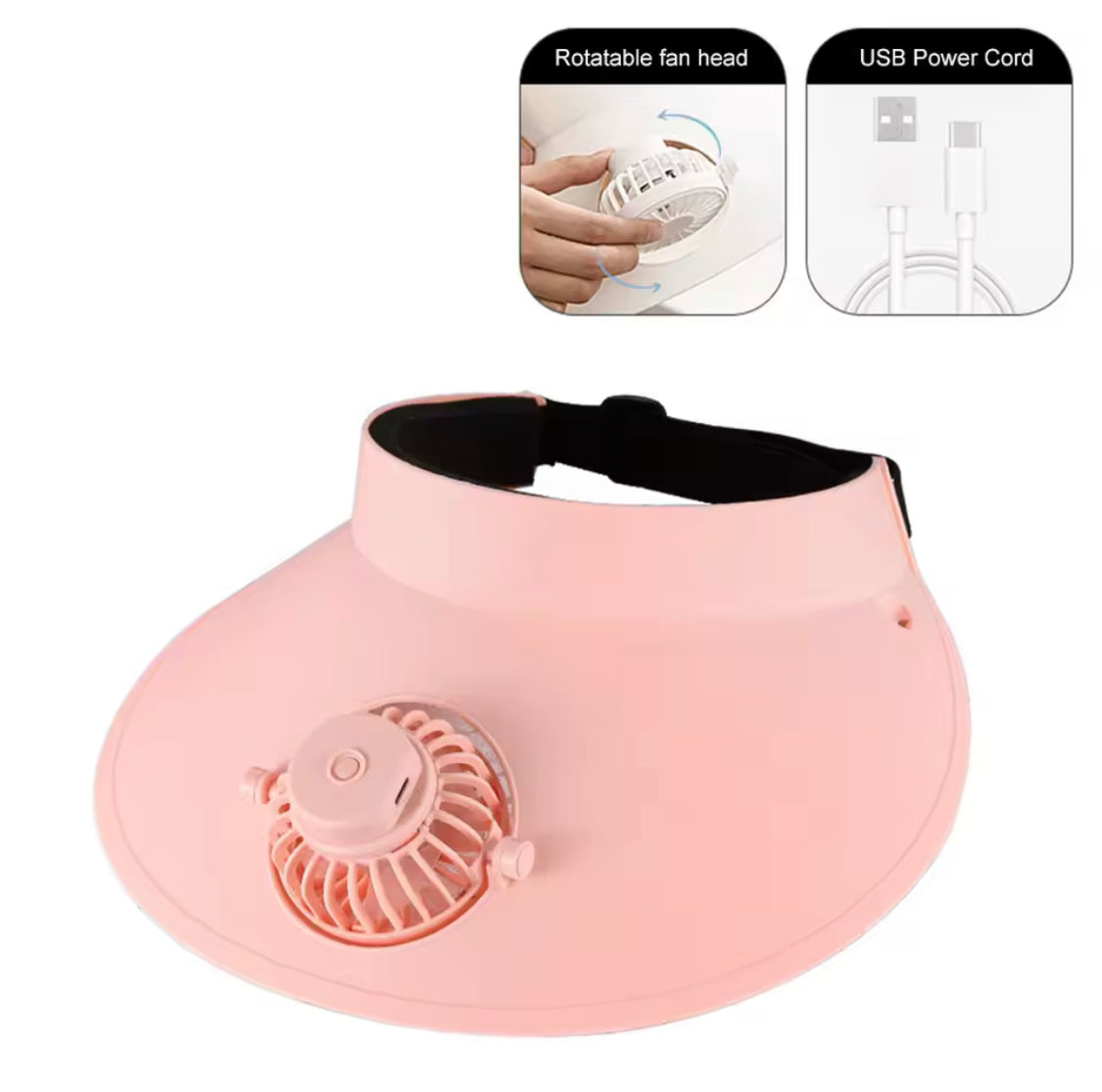 Solar Powered Cooling Hat, Cap With Solar Cooling Fan, Rechargeable Cooling Cap, Portable Fan Sun Cap