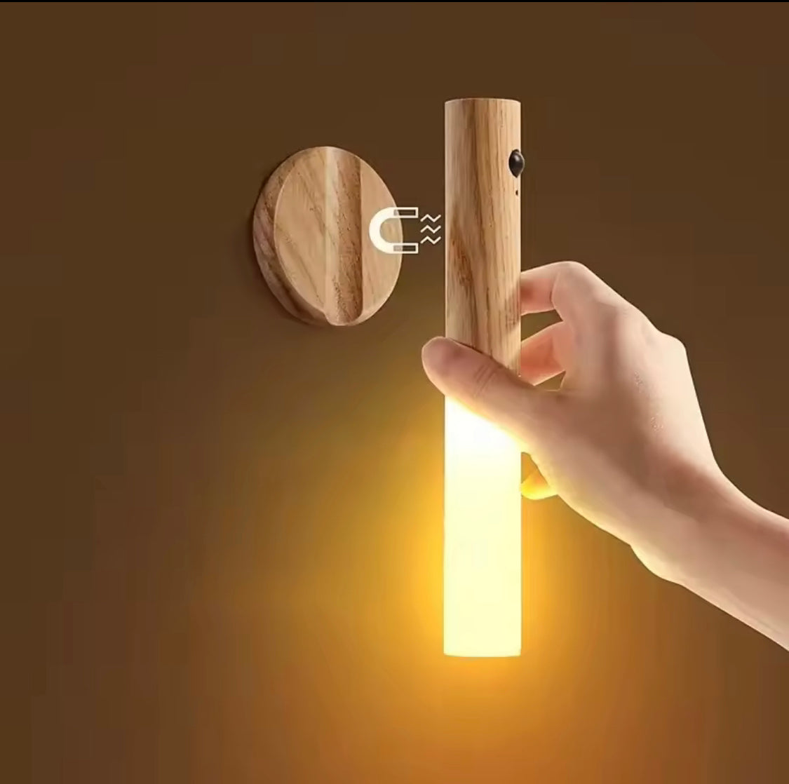 Smart Motion Sensor Night Light, LED Rechargeable Magnetic Wall Lamp, Portable Hallway LED Night Light