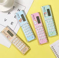 2 In 1 Eight Digits Calculator With Scale, Cute Cartoon Calculator, LCD Display Calculator