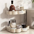 2 Tiers Desktop Storage Rack, Storage Shelf For Skincare And Perfumes, 2 Layer Kitchen Spice Rack, Bathroom Vanity Organizer