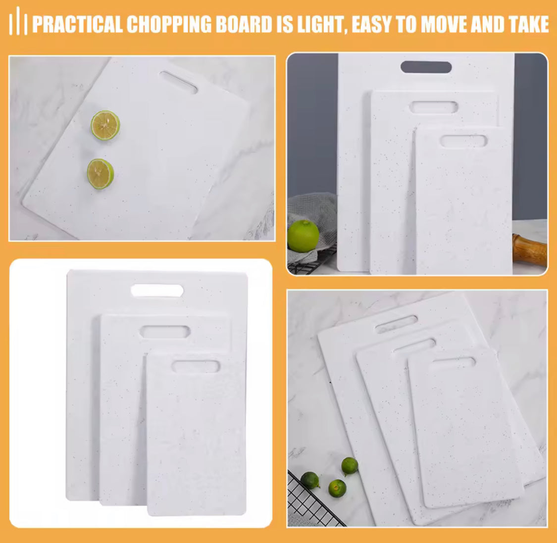 Marble Texture Vegetable Cutting Board, Double Sided Meat Chopping Board, Kitchen Chopping Board, Kitchen Gadgets