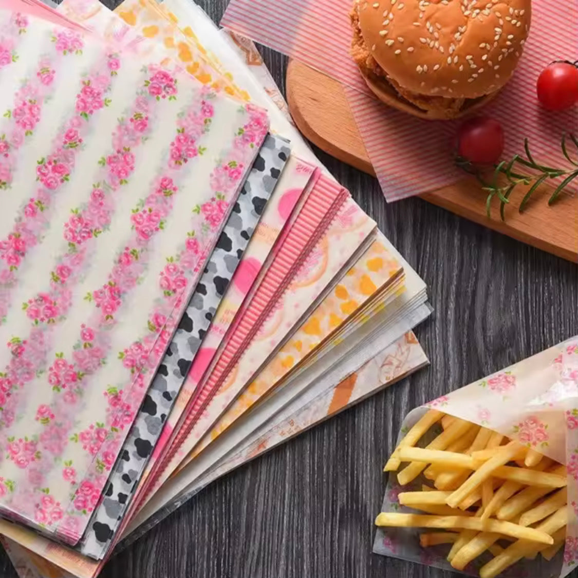 Greaseproof Wax Paper Sheets, Paper Sheets For Food Wrapping, Wax Paper For Baking And Packaging