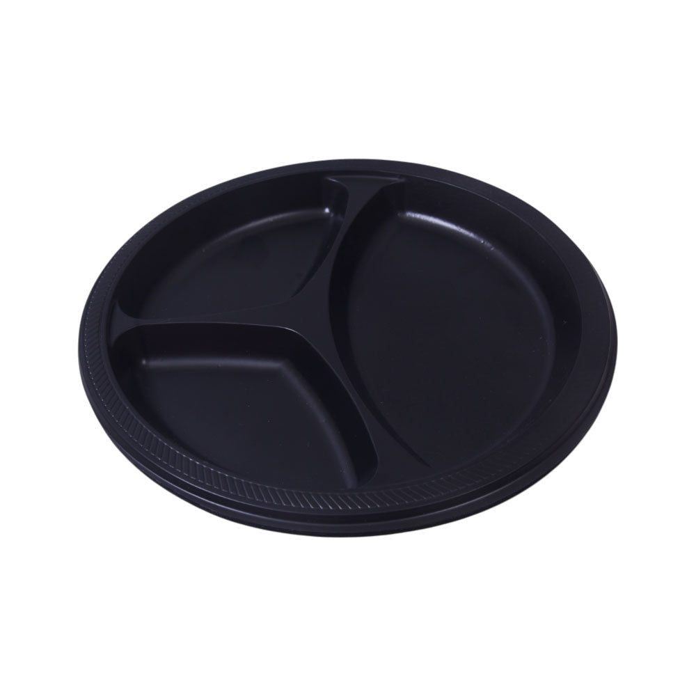 Multi Compartment Food Serving Plate, Smart 3 Section Meal Plate, Dining Serving Tray