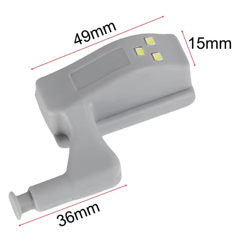 Set Of 2 Automatic Door Sensor Light, Furniture Hinge Lamp, Universal Wardrobe Cupboard Sensor Lights,  Kitchen Closet Night Lamp