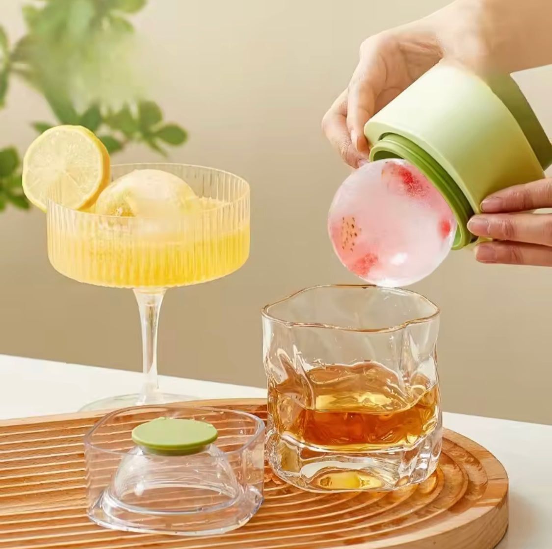 Silicone Ice Ball Mold, Crystal Ice Ball Maker, Beverage Ice Ball Mold, Reusable Ice Ball Maker