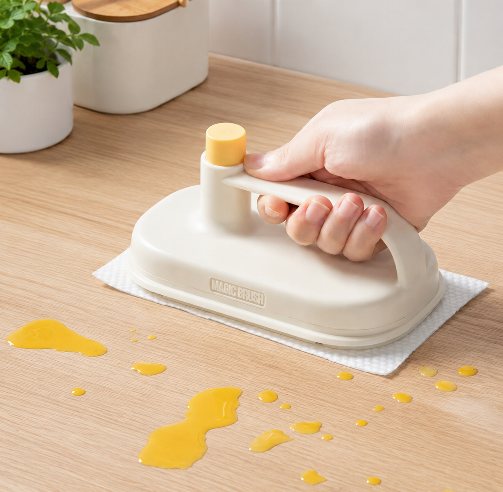 Magic Wipe Kitchen Cleaner,  Smart Cleaner With Microfiber Cloths, Multi Surface Cleaning Brush, Absorb Wiper With Disposable Cloth