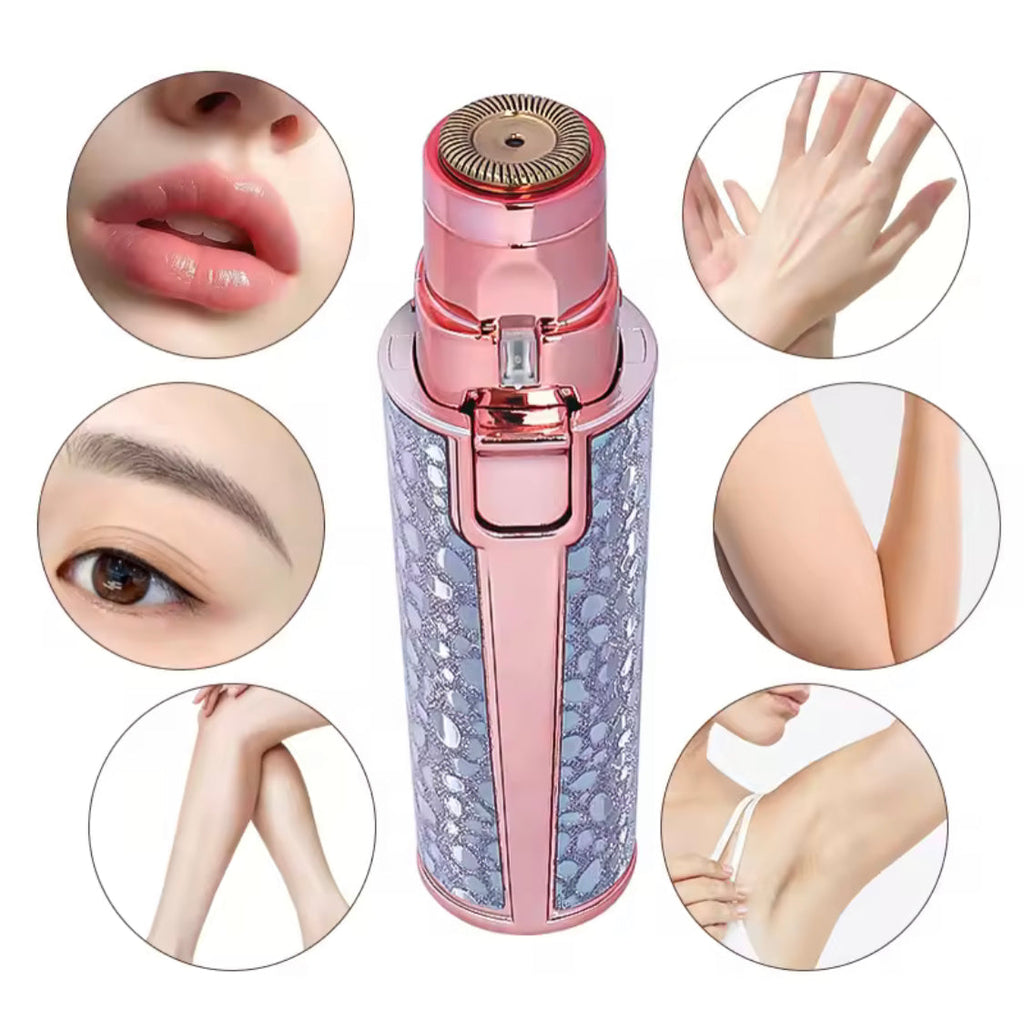 2 In1 Rechargeable Eyebrow Trimmer, Painless Facial Hair Removal Device, Battery Operated Eyebrow Trimmer
