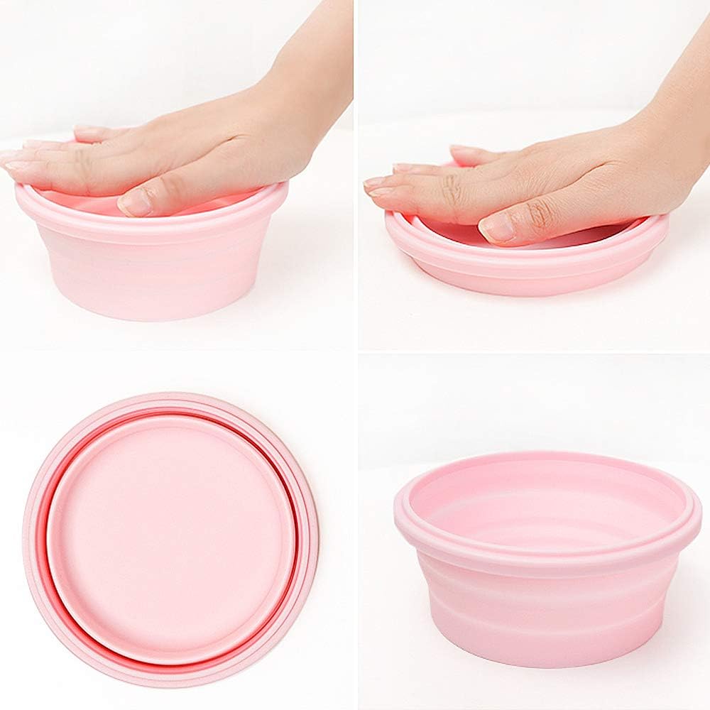 Silicone Foldable Food Container With Lid, Microwave Friendly Silicone Food Container, Silicone Folding Bento Lunch Box