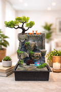 Electric Water Fountain, Creative Waterfall Fountain, Desktop Decor Fountain, Tabletop Electric Fountain