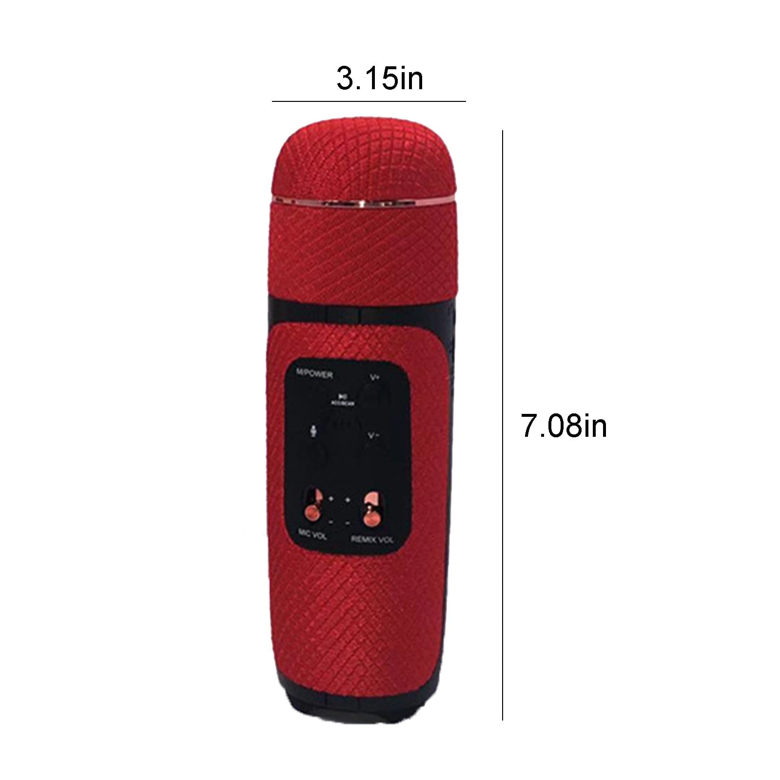 Portable Microphone Speaker,  Rechargeable Handheld Singing Mic With Speaker, Mobile Phone Wireless Bluetooth Speaker, Handheld Multifunction Rechargeable Speaker