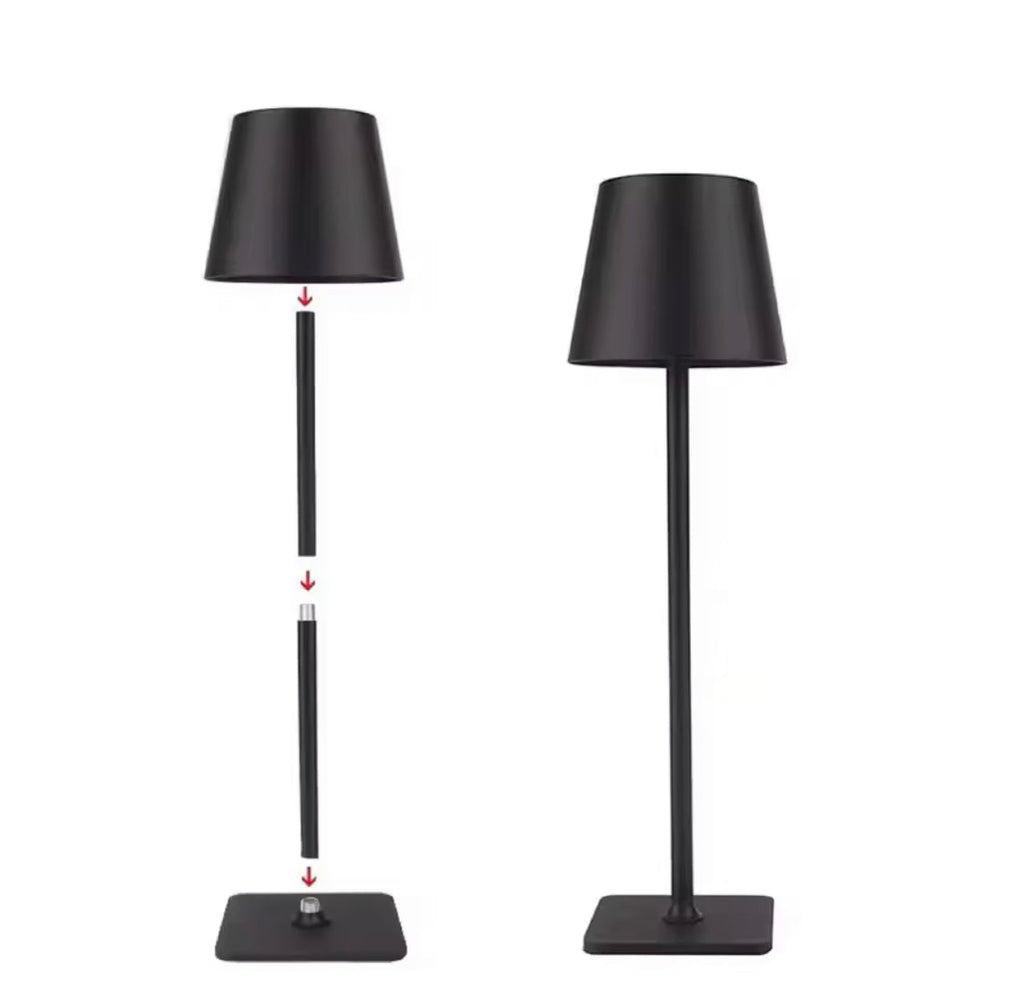 Metallic Touch Control LED Lamp, Rechargeable Luxury Style Lamp, 3 Modes LED Lamp