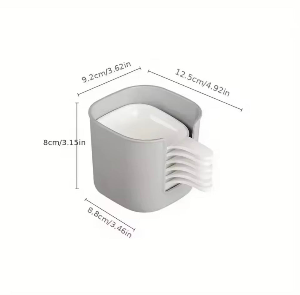 Set Of 6 Plastic Sauce Dish, Sauce Dipping Dish Set, Set Of 6 Sideline And Sauce Dish Set, Small Tableware Mini Sauce Plate Set