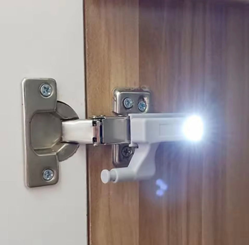 Set Of 2 Automatic Door Sensor Light, Furniture Hinge Lamp, Universal Wardrobe Cupboard Sensor Lights,  Kitchen Closet Night Lamp