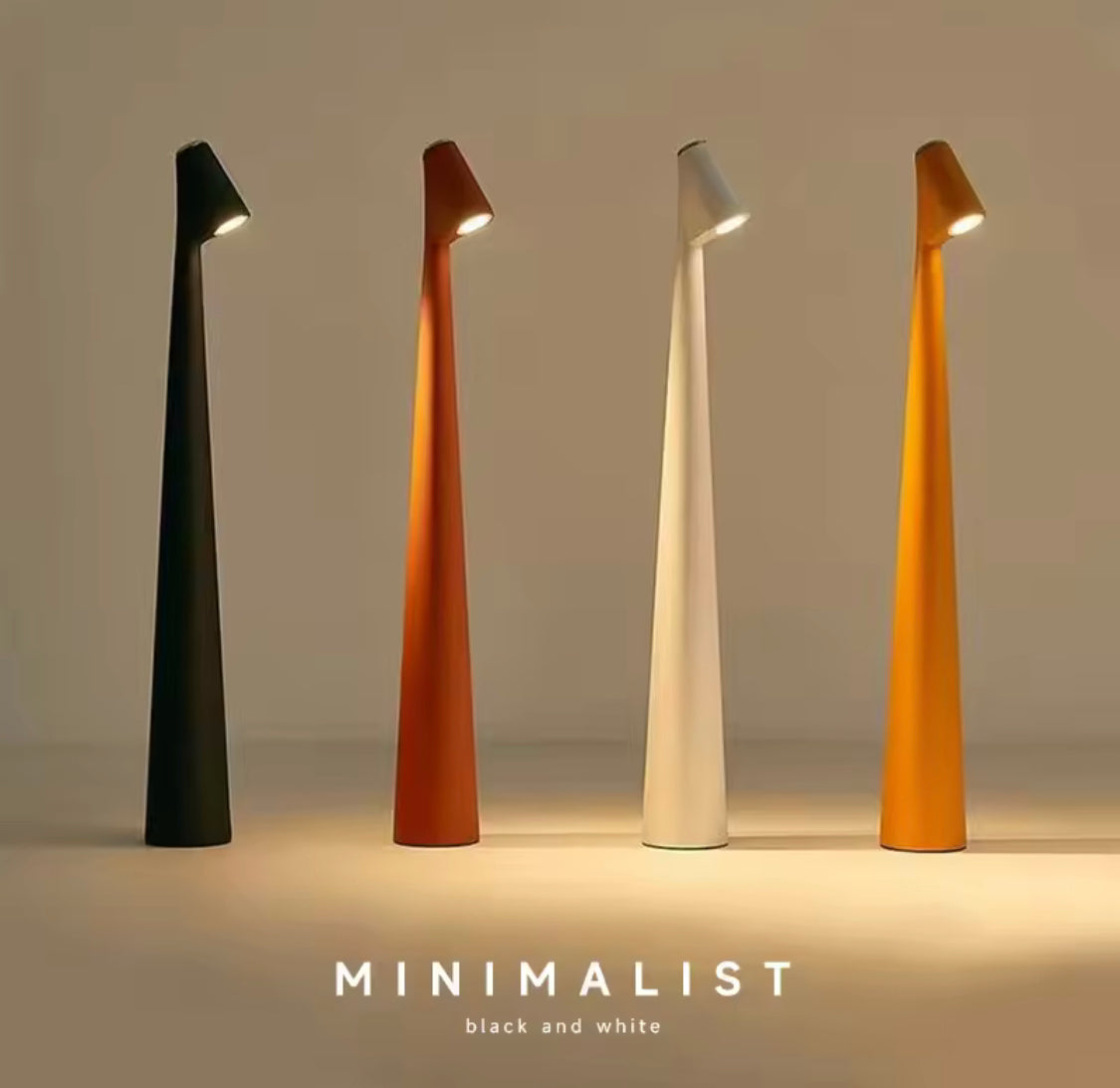 Modern Style LED Bedside Table Lamp, Rechargeable Desktop Lamp, Table Top Lanterns For Student Study, Reading Book Lights, Desktop Decor Light