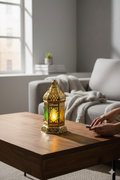 LED Ramadan Lantern, Ramadan Decor Light, Smokeless Portable Hanging Lantern