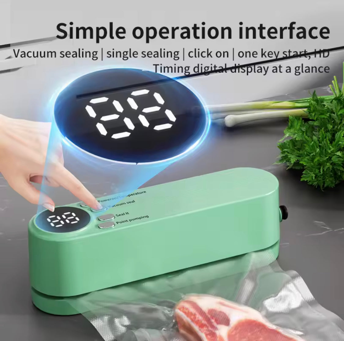 Rechargeable Vaccum Sealer Machine, Mini Wireless Vacuum Sealing Machine, Portable Plastic Sealing Machine