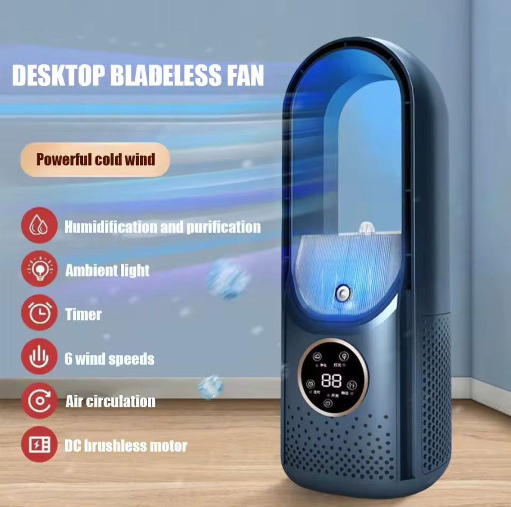 Adjustable Portable Air Cooling Fan, Portable USB Air Cooler, Desktop Humidifier Conditioning Fan, USB Air Cooler Electric Fan